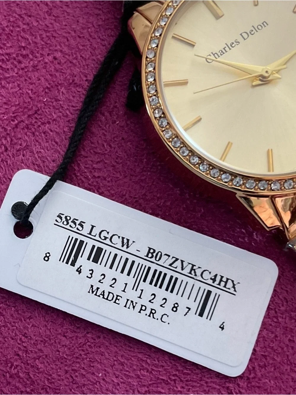 Women's Gold-Tone Crystal Accent Watch